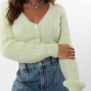 Garage fuzzy cardigan